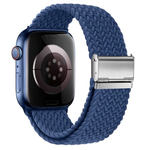 Elastic Nylon Watch Band Suitable for Apple Watch Series 11u002F10, 46mm 42mm, 987 45mm 41mm SE, 654 44mm 40mm, Band for iWatch Bands 3, 42mm 38mm Strap