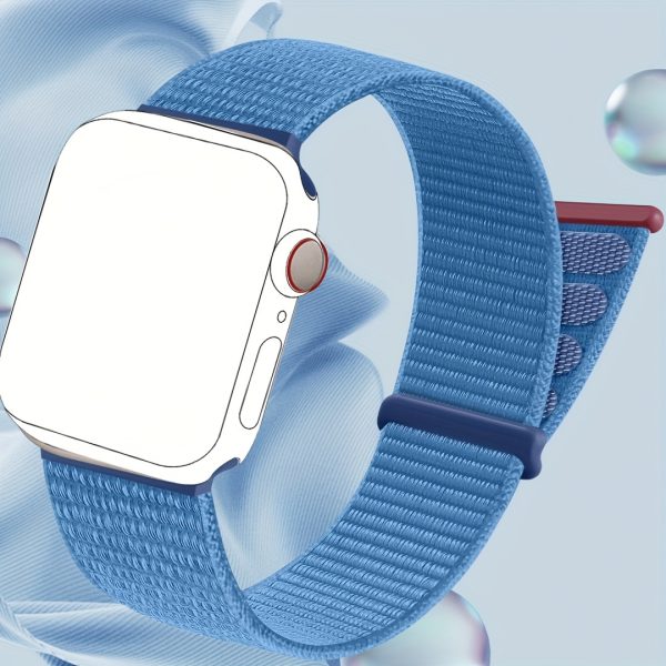 1pc Woven Nylon Sport Loop Band for Apple Watch - Breathable, Comfortable & Durable, Compatible with 38mm-49mm Models, Suitable for iWatch Series 1-9u002FSEu002FUltra